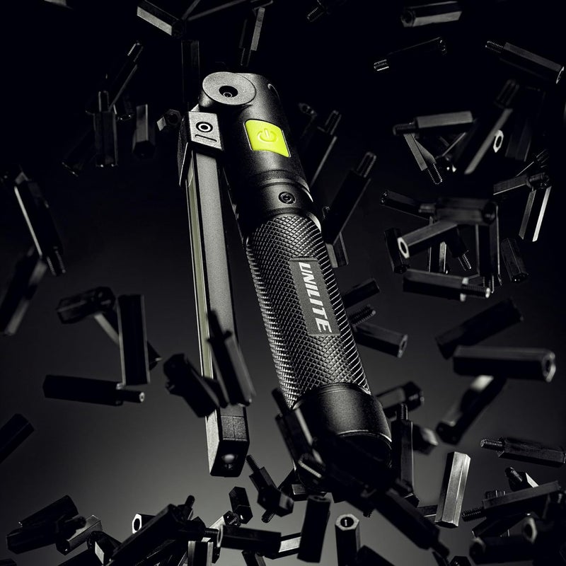 Unilite IL-925R Rechargeable LED Inspection Light 925 Lumens, Folding Magnetic Work Light, USB-C Charging, Shock & Water Resistant, Aluminum Body - Image 2